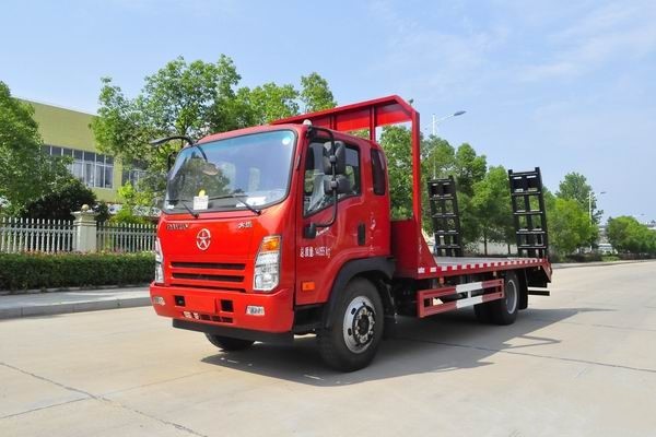 這款國六挖機(jī)平板運(yùn)輸車很火，關(guān)注沒？